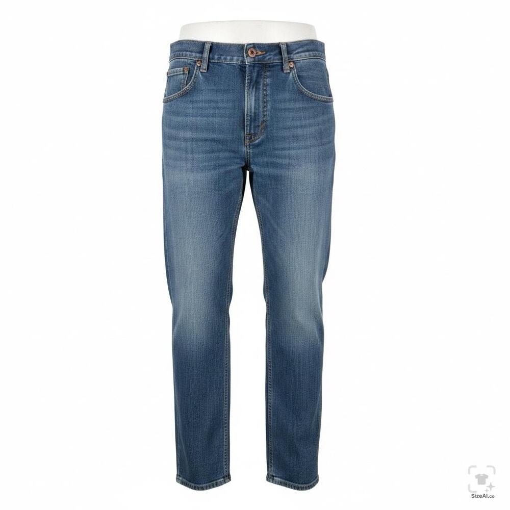 Levis 505 Jeans Mens 30x30 Regular Fit Mid Rise Blue Med Wash Denim Straight Leg